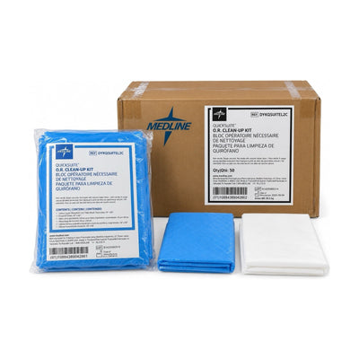 Medline DYKQSUITEL2C QuickSuite Clean-Up Kit Non-Sterile Case of 50