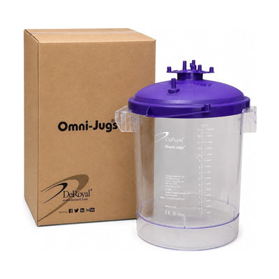 DeRoyal Omni-Jugs 5036-00 16000cc 16L Large Volume Collection Canister Case Of 4