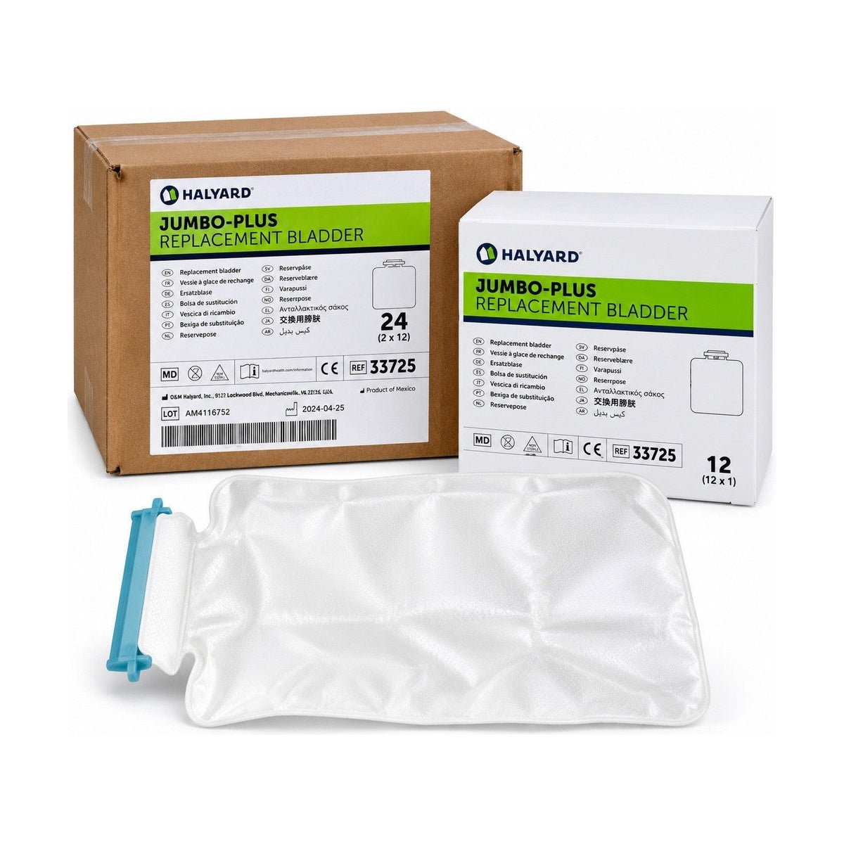 Halyard 33725 Jumbo-Plus Replacement Bladder 24/Case