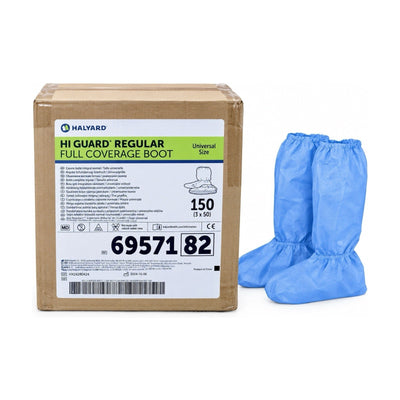 Halyard 69571 Hi Guard Regular Full Coverage Boot Universal 150 Count Case