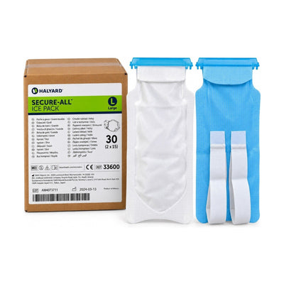 Halyard 33600 Secure-All Ice Pack Large Reusable Cold Pack Holder 30/Case