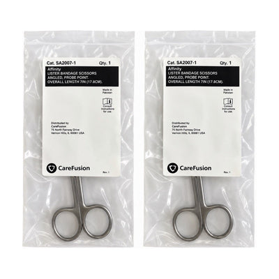 CareFusion Affinity SA2007-1 Lister Bandage Scissors 7" Angled Lot of 2